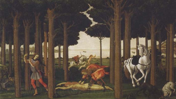Sandro Botticelli rNovella di Nastagio degli Onesti Norge oil painting art
